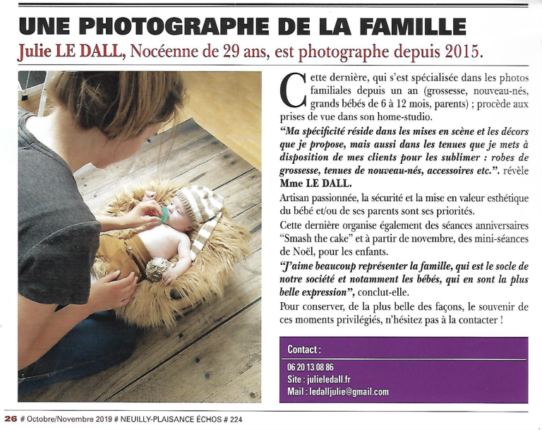 Parutions article Julie Le Dall photographe